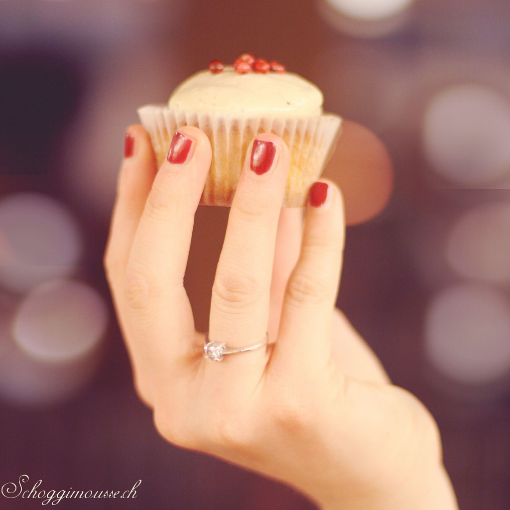 Vanillemousse als Muffin-Topping