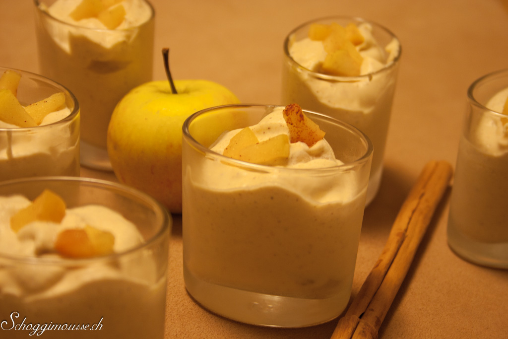 Apfel-Zimtmousse in Ap&eacute;roportionen